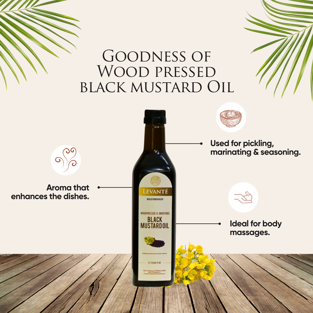Levanté Wood Pressed Black Mustard Oil