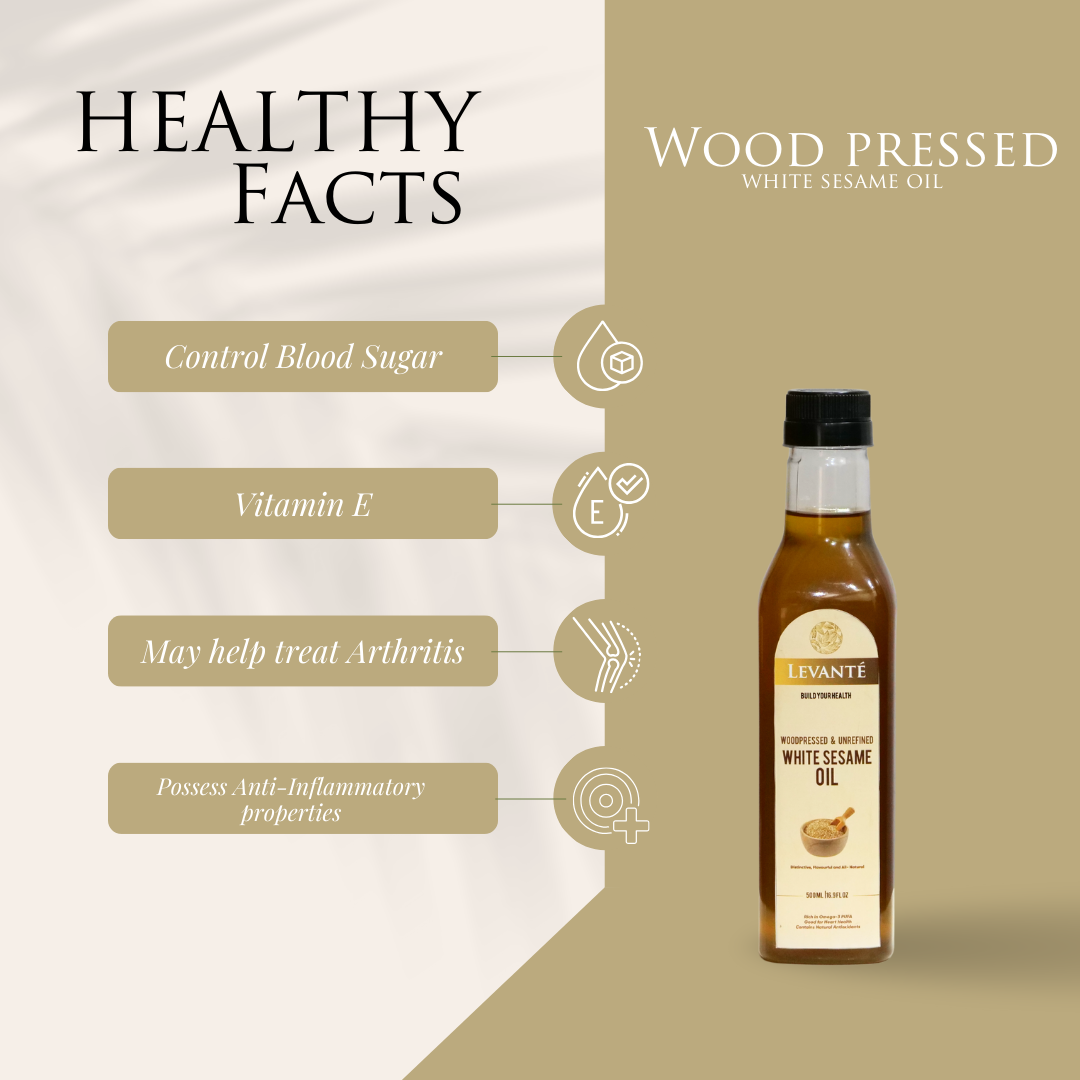 Levanté Wood Pressed White Sesame Oil