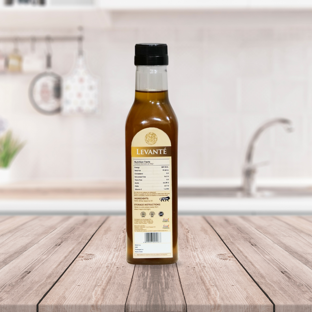 Levanté Wood Pressed White Sesame Oil