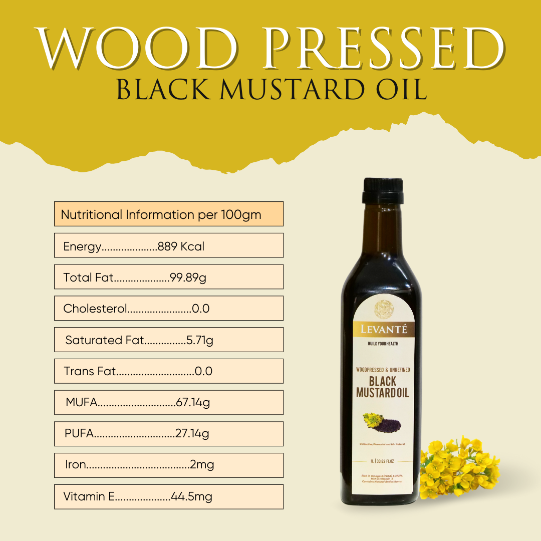 Levanté Wood Pressed Black Mustard Oil