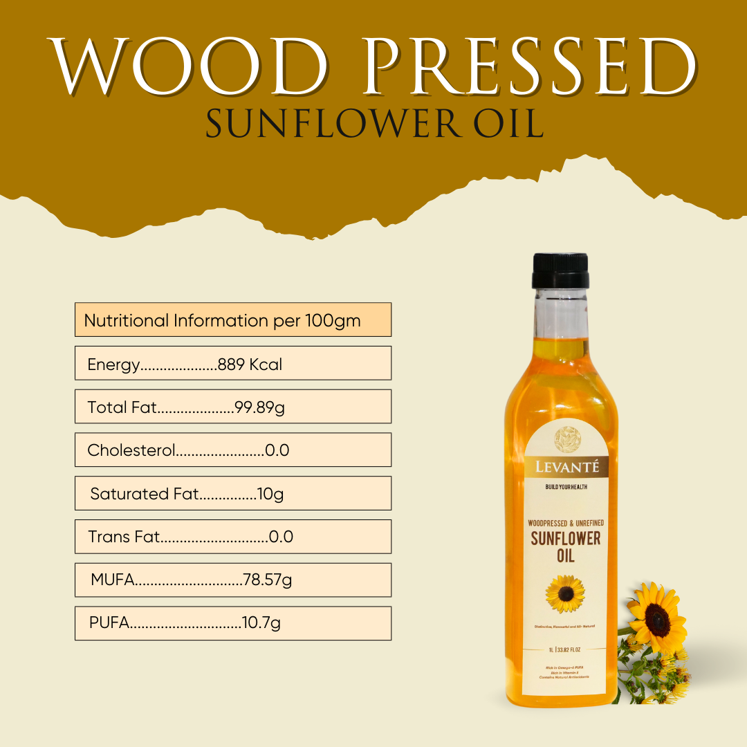 Levanté Wood Pressed Sunflower Oil