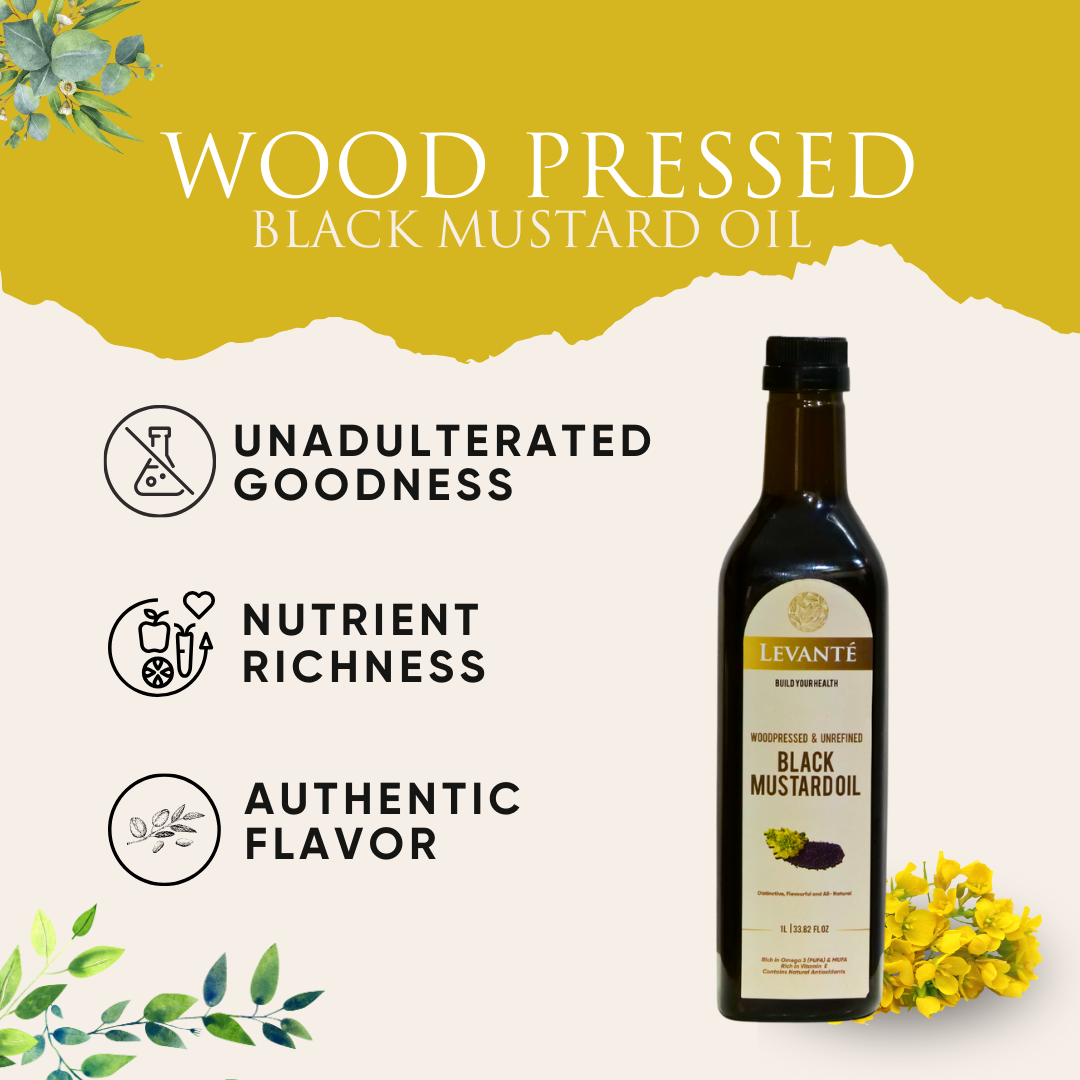 Levanté Wood Pressed Black Mustard Oil