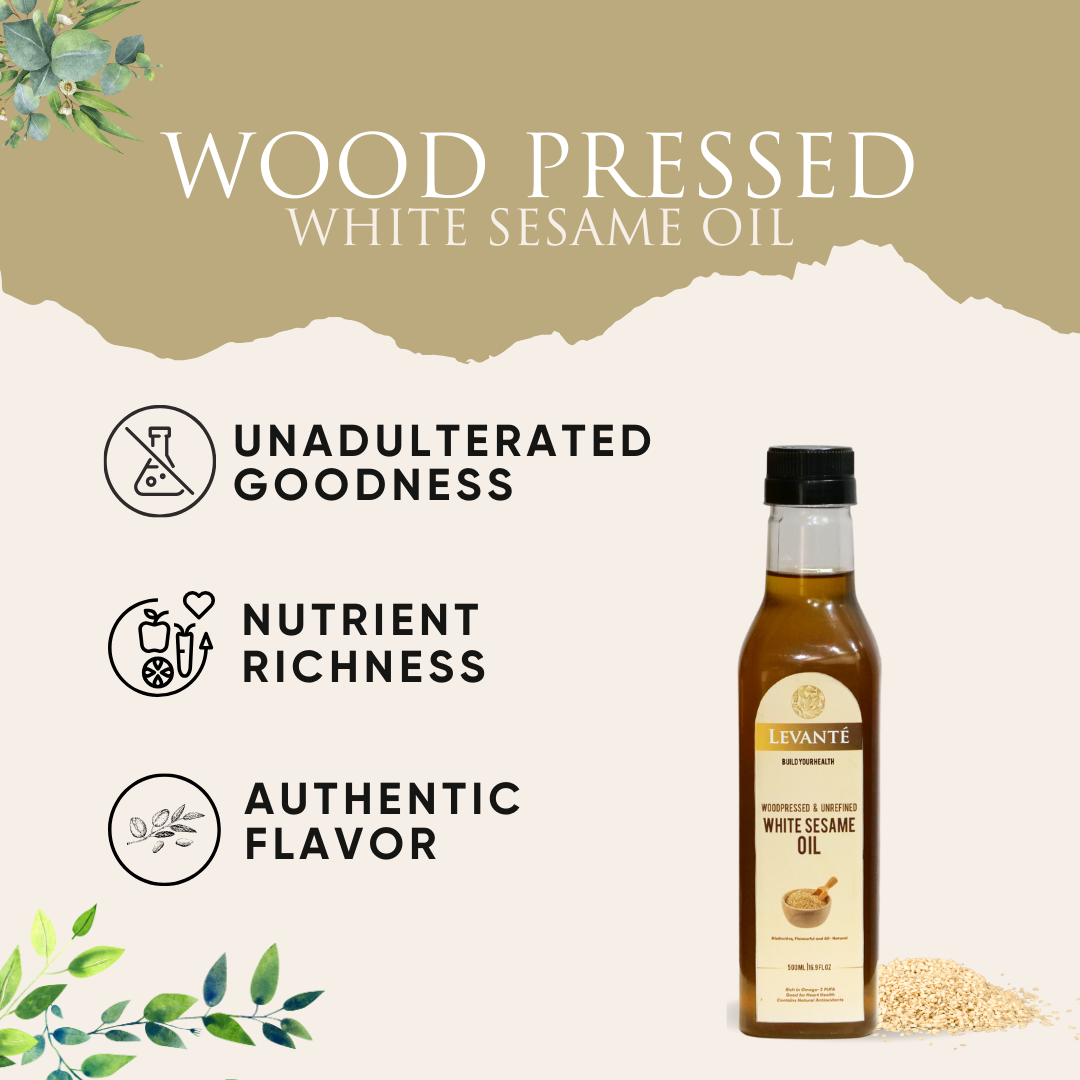 Levanté Wood Pressed White Sesame Oil