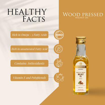 Wood Pressed Yellow Mustard Oil & Walnut Oil Combo