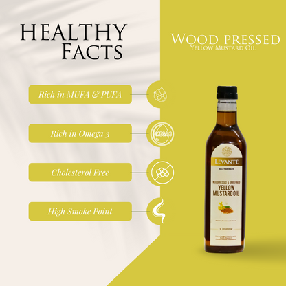 Wood Pressed Yellow Mustard Oil & Walnut Oil Combo
